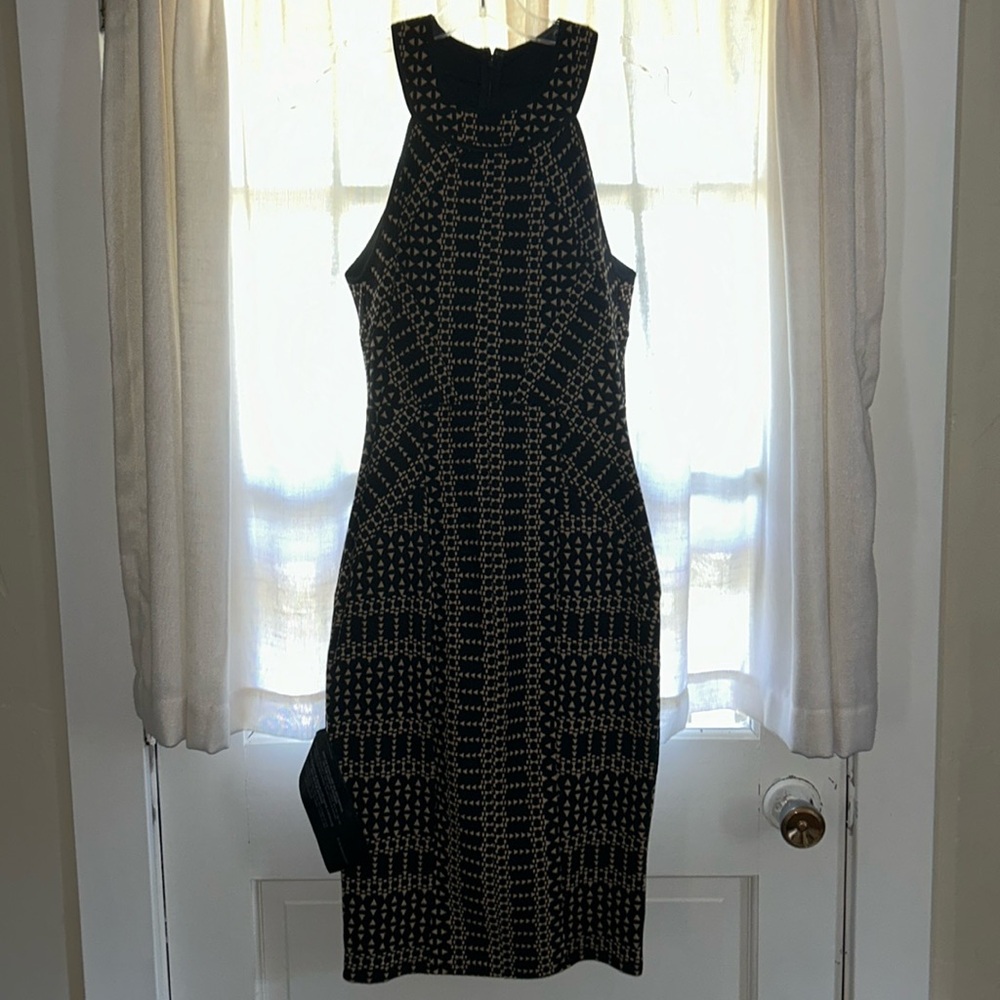 BCBGMaxAzria Geometric Bodycon Dress